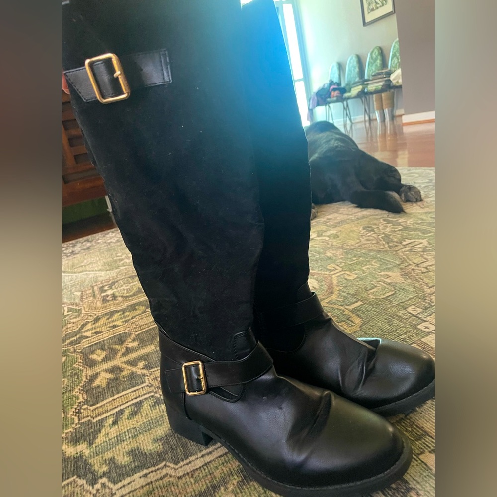To the knee boots